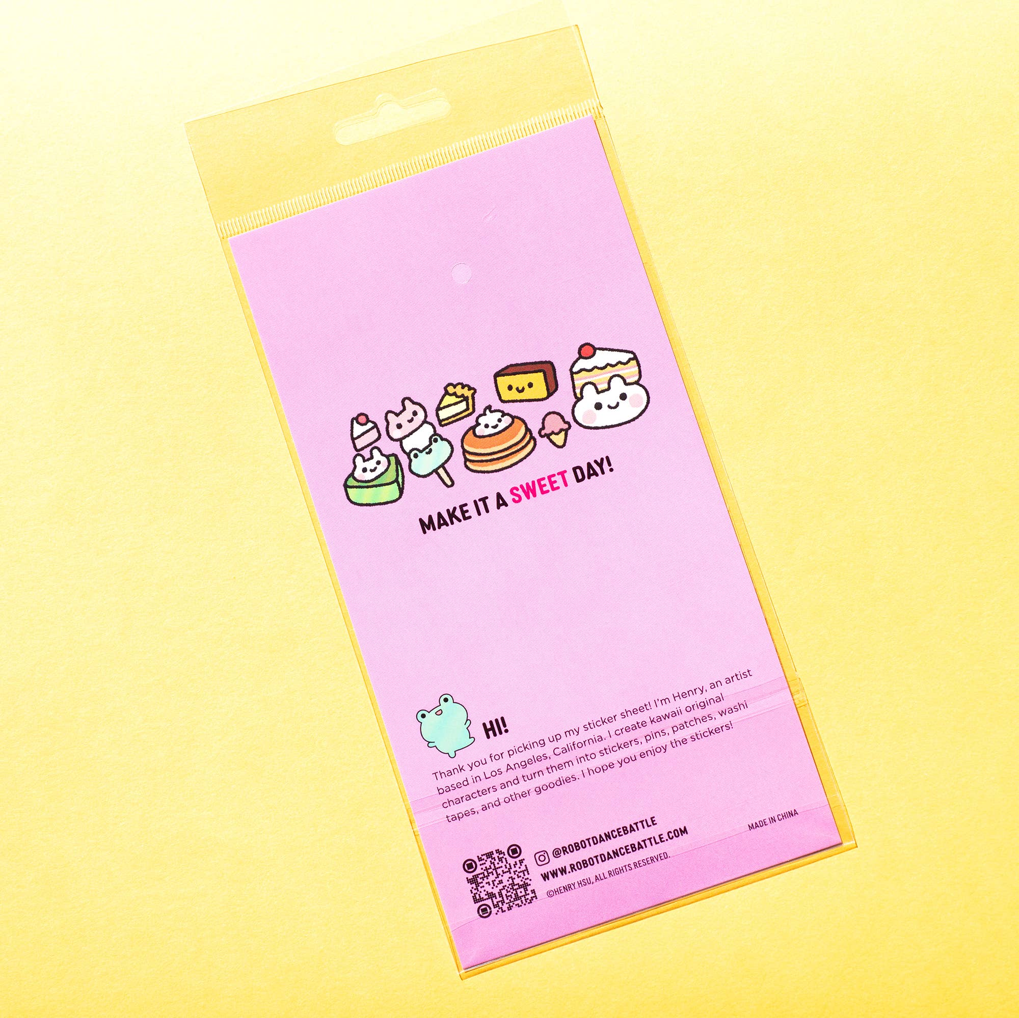 A Sweet Day Glitter Planner Sticker Sheet