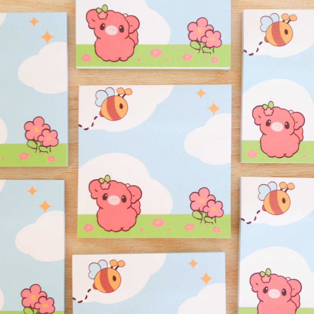 Fuwuffle Highland Cow Sticky Note