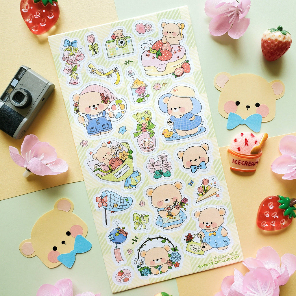 STICKII Blossom Bears Sticker Sheet