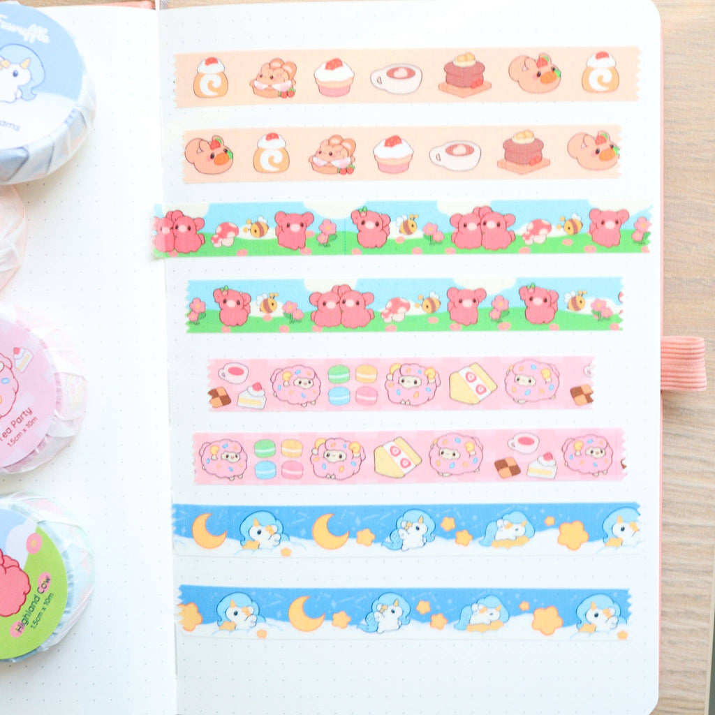 Fuwuffle Highland Cow Washi Tape