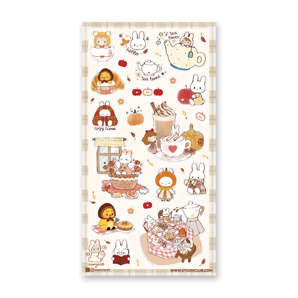 STICKII Bunny Tea Time Sticker Sheet