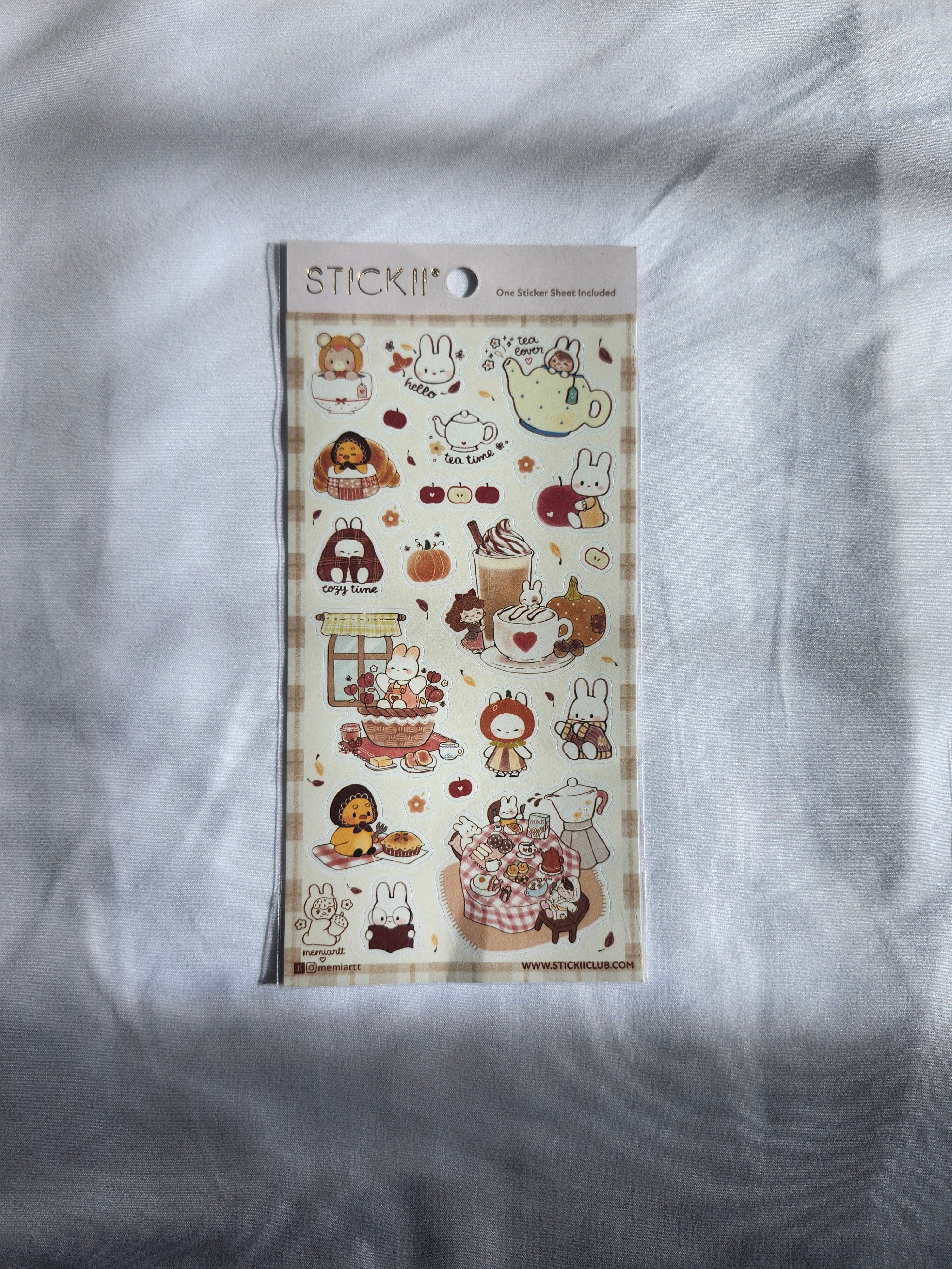 STICKII Bunny Tea Time Sticker Sheet