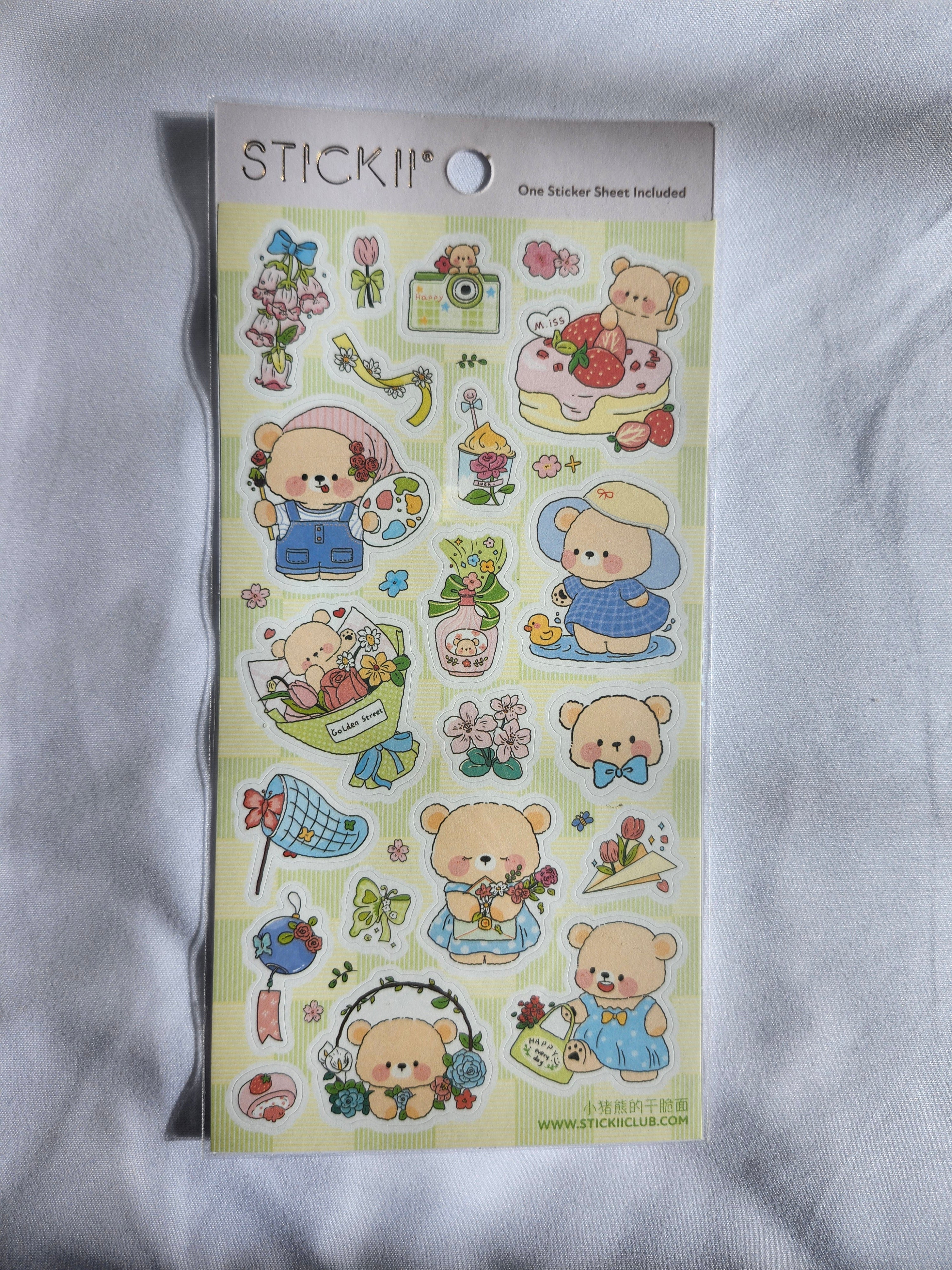 STICKII Blossom Bears Sticker Sheet