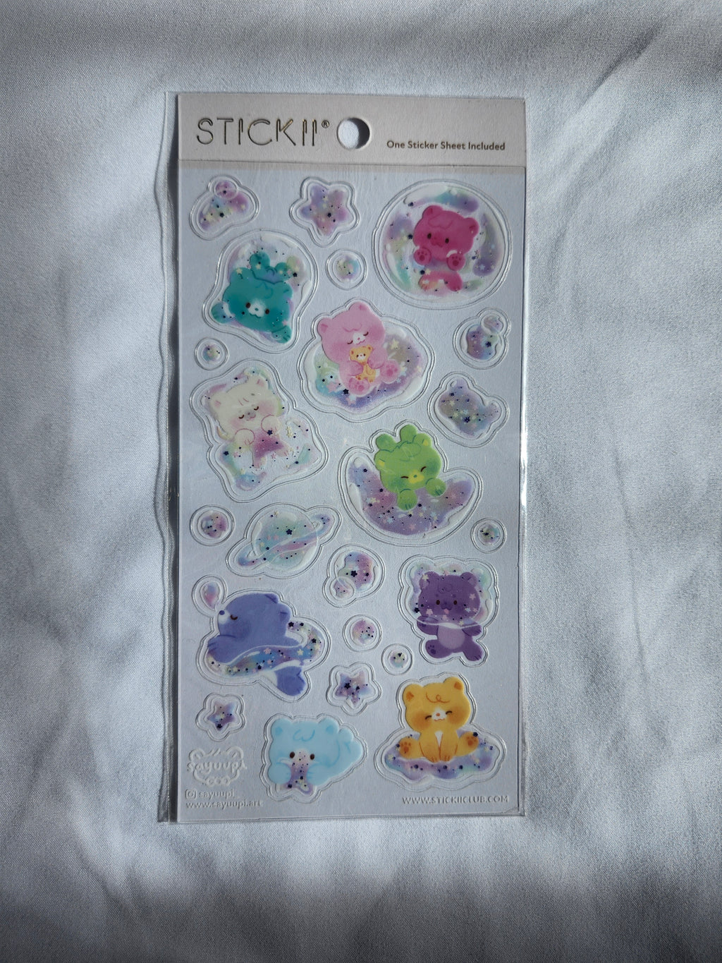 STICKII Pastel Galaxy Bears Sticker Sheet