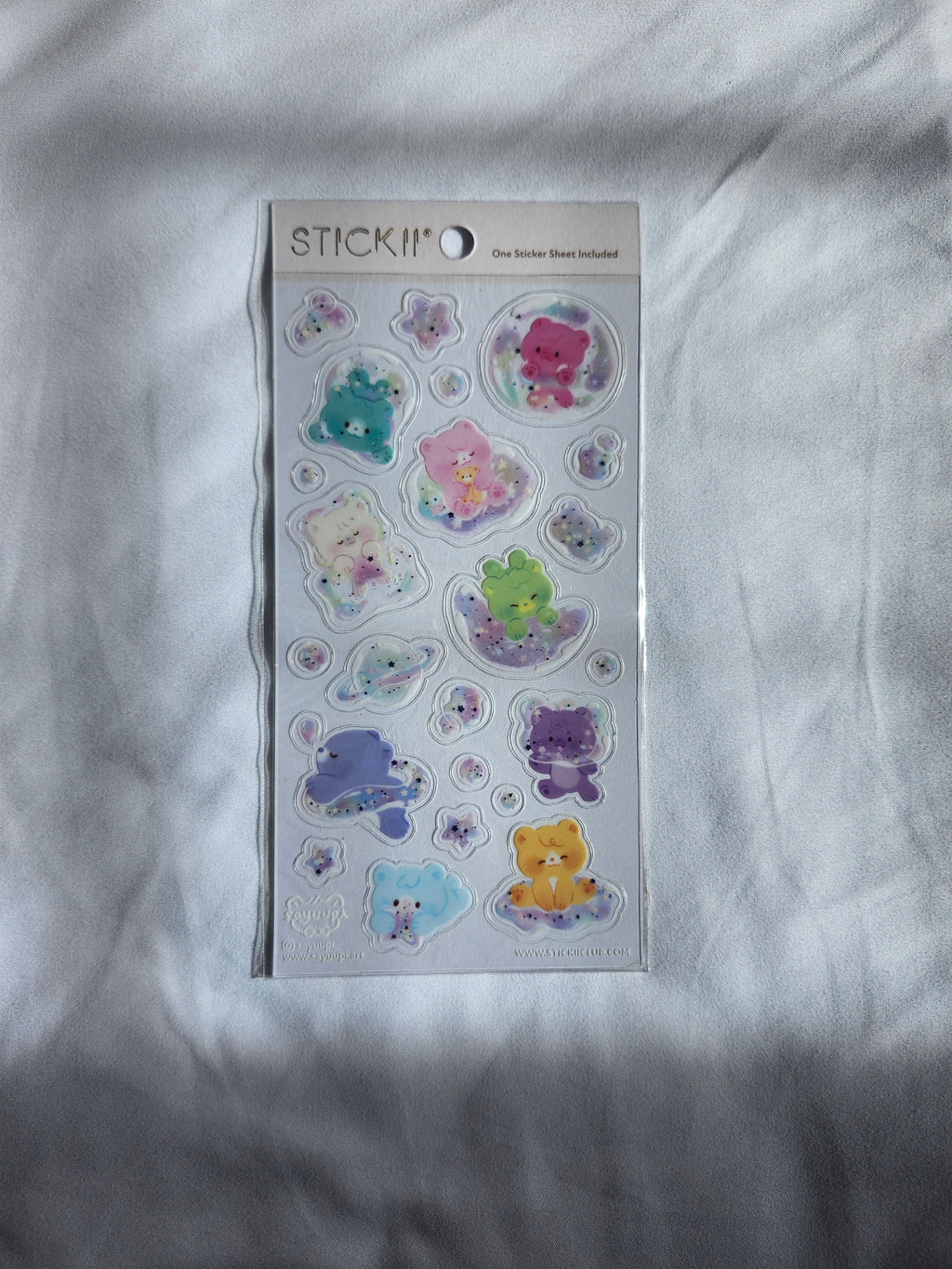 STICKII Pastel Galaxy Bears Sticker Sheet