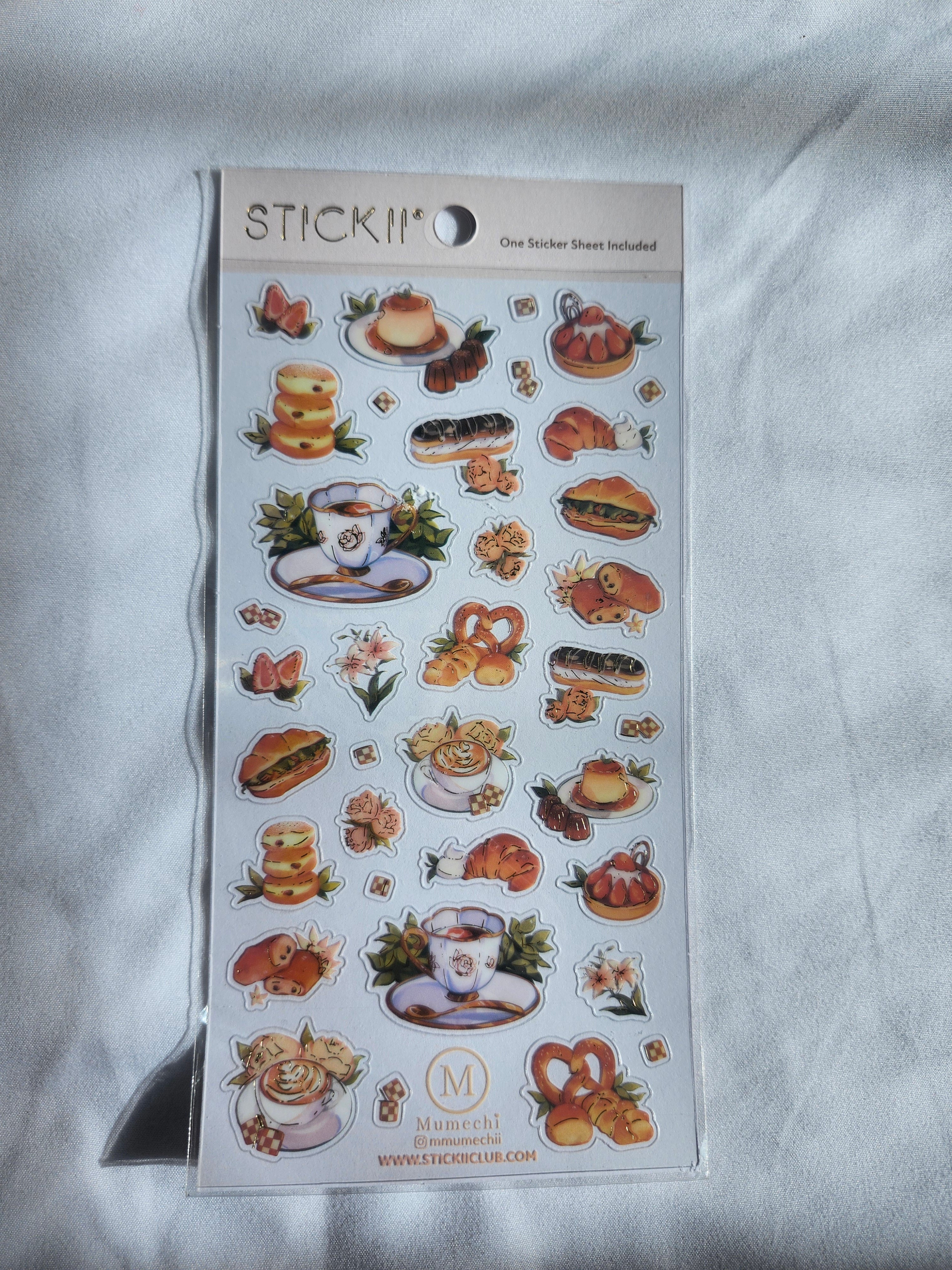 STICKII Golden Bakery Treats Sticker Sheet