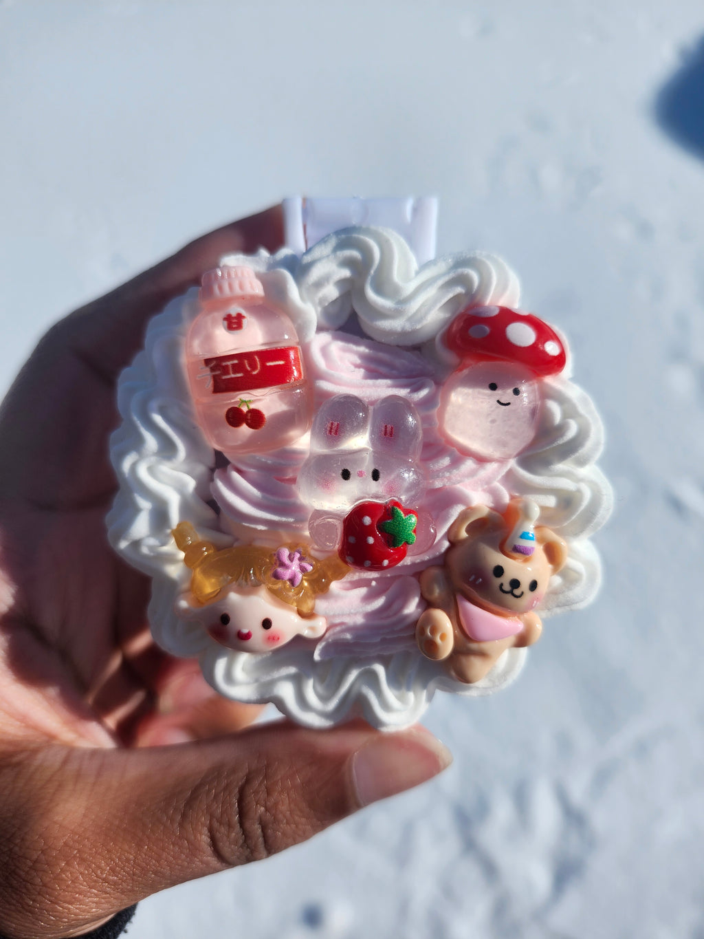 Pink Kawaii Decoden Mirror