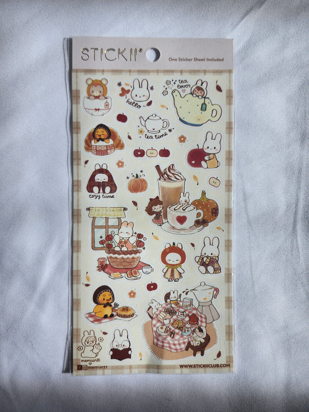 STICKII Bunny Tea Time Sticker Sheet