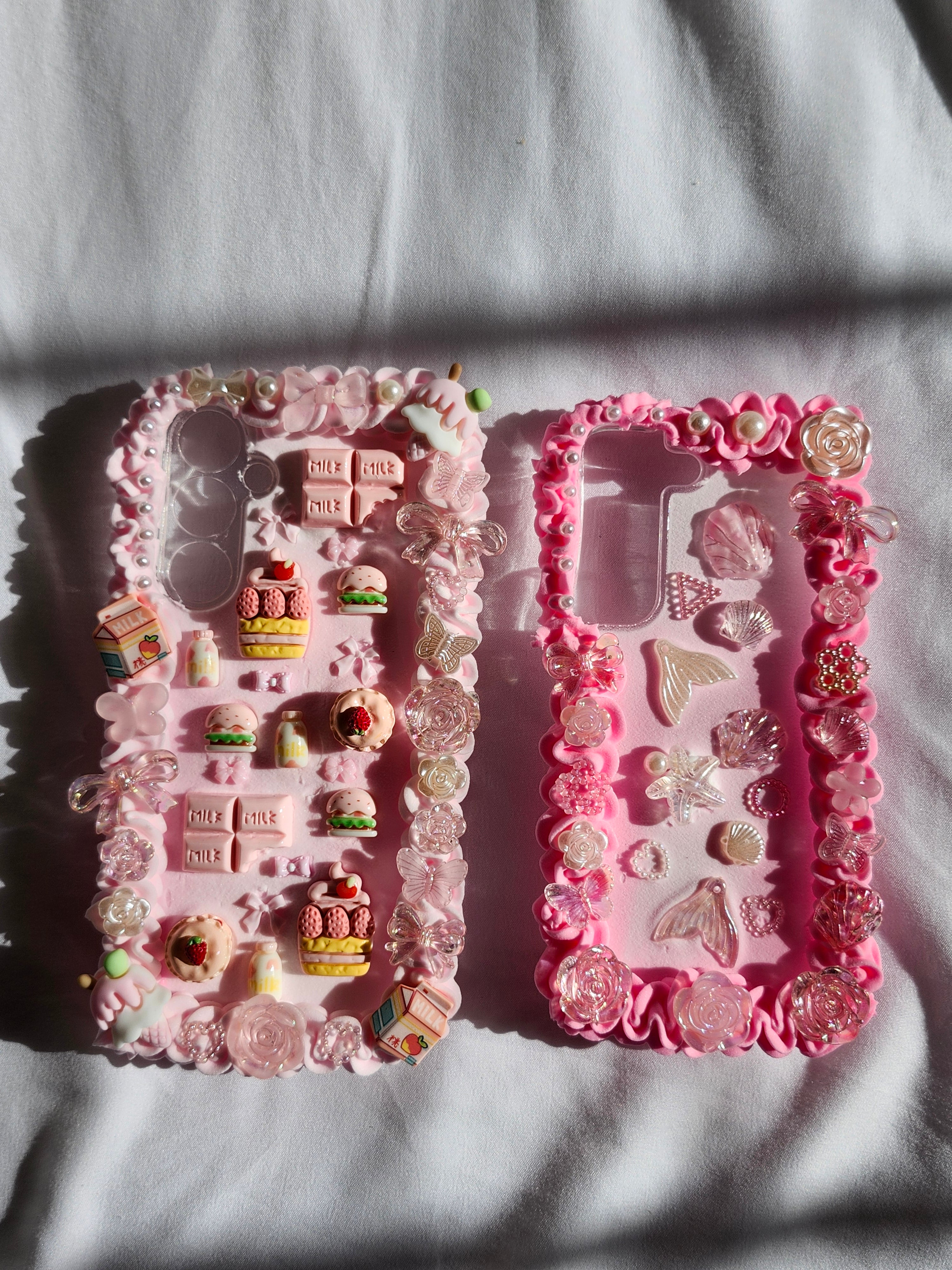 Custom Pink Mermaid Core Decoden Phone Case