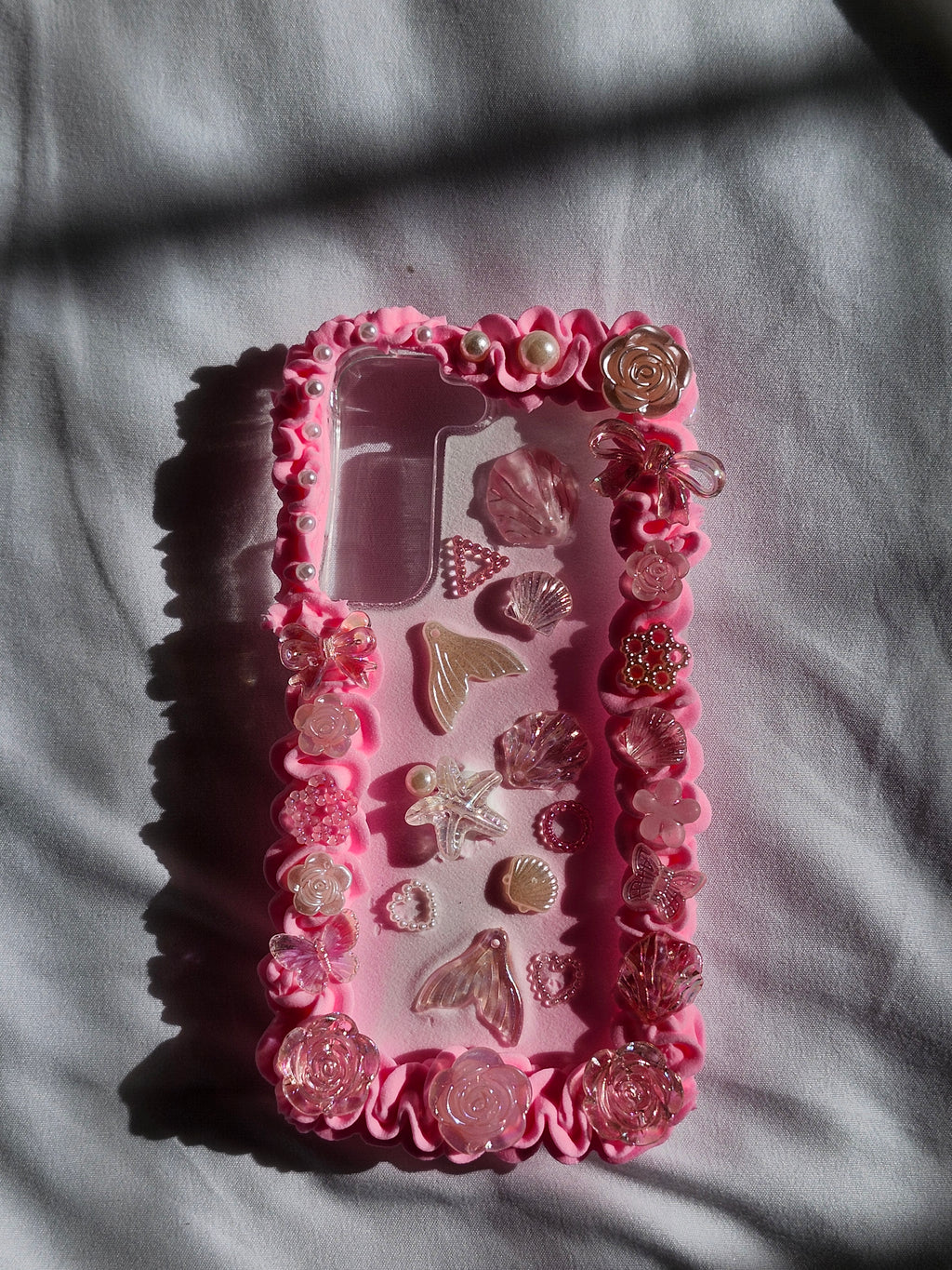 Custom Pink Mermaid Core Decoden Phone Case