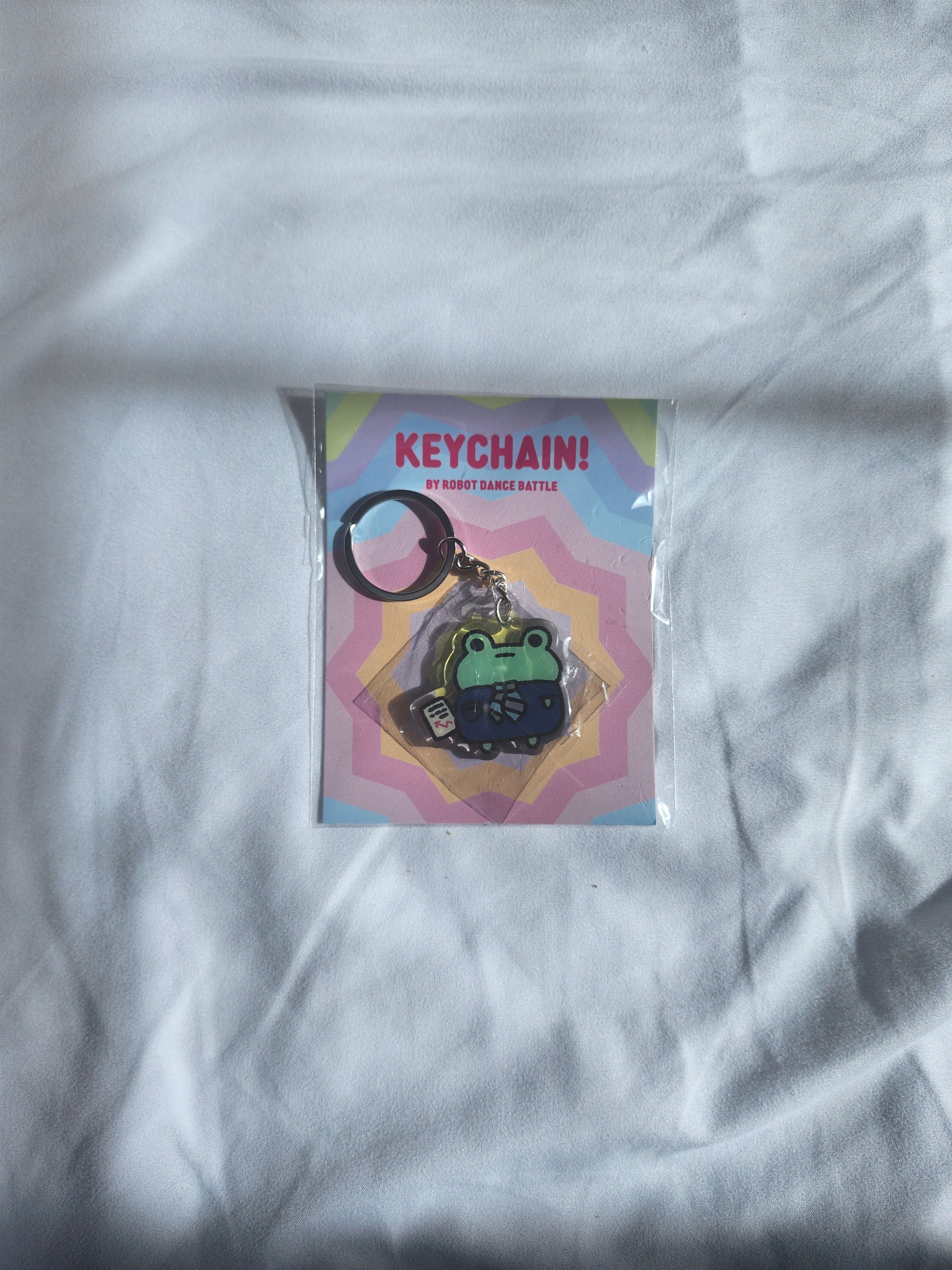 Bizness Frog Acrylic Keychain