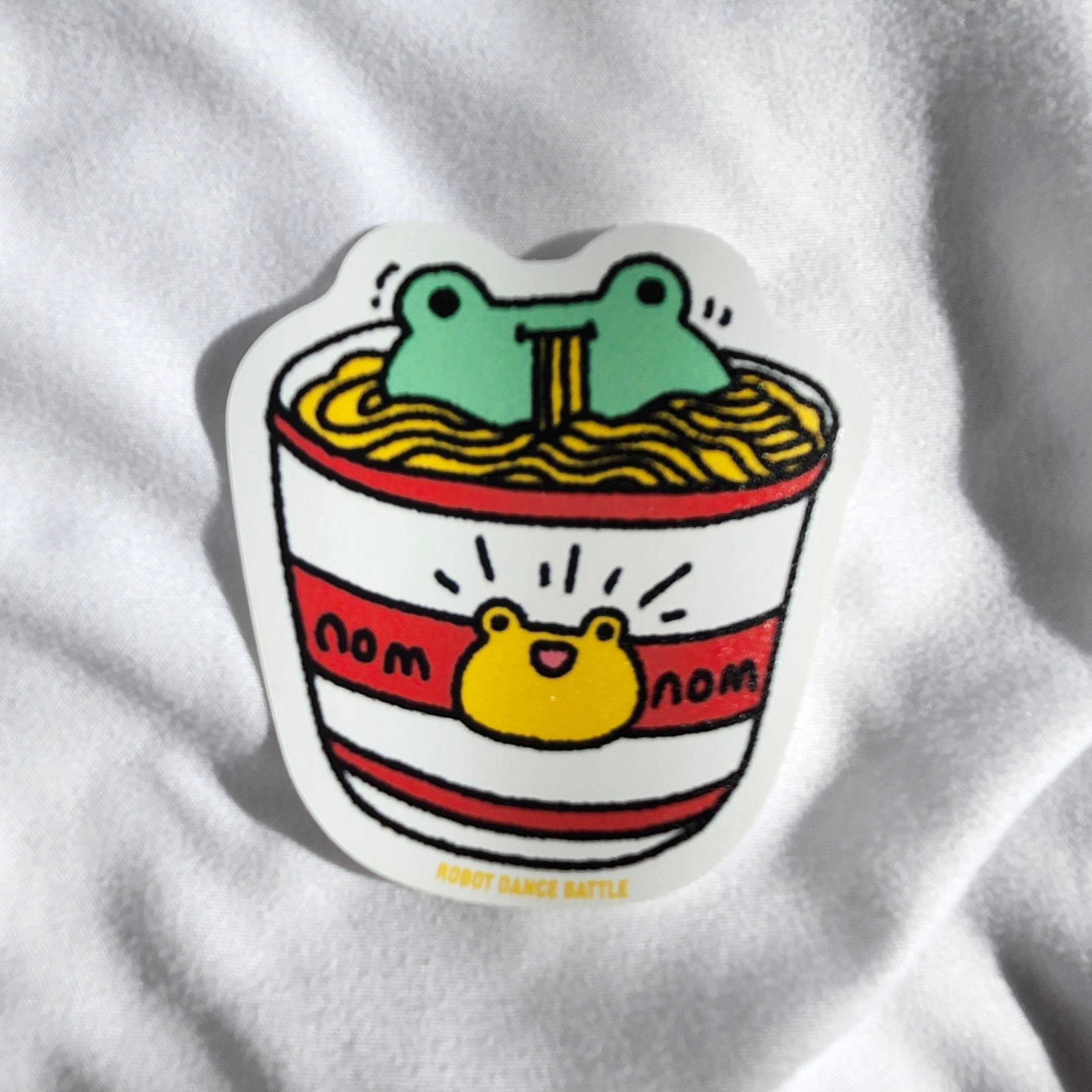 Instant Ramen Frog Sticker