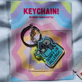 Robot Dance Battle Allergy Cat Acrylic Keychain