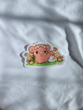 Fuwuffle Highland Cow Vinyl Sticker