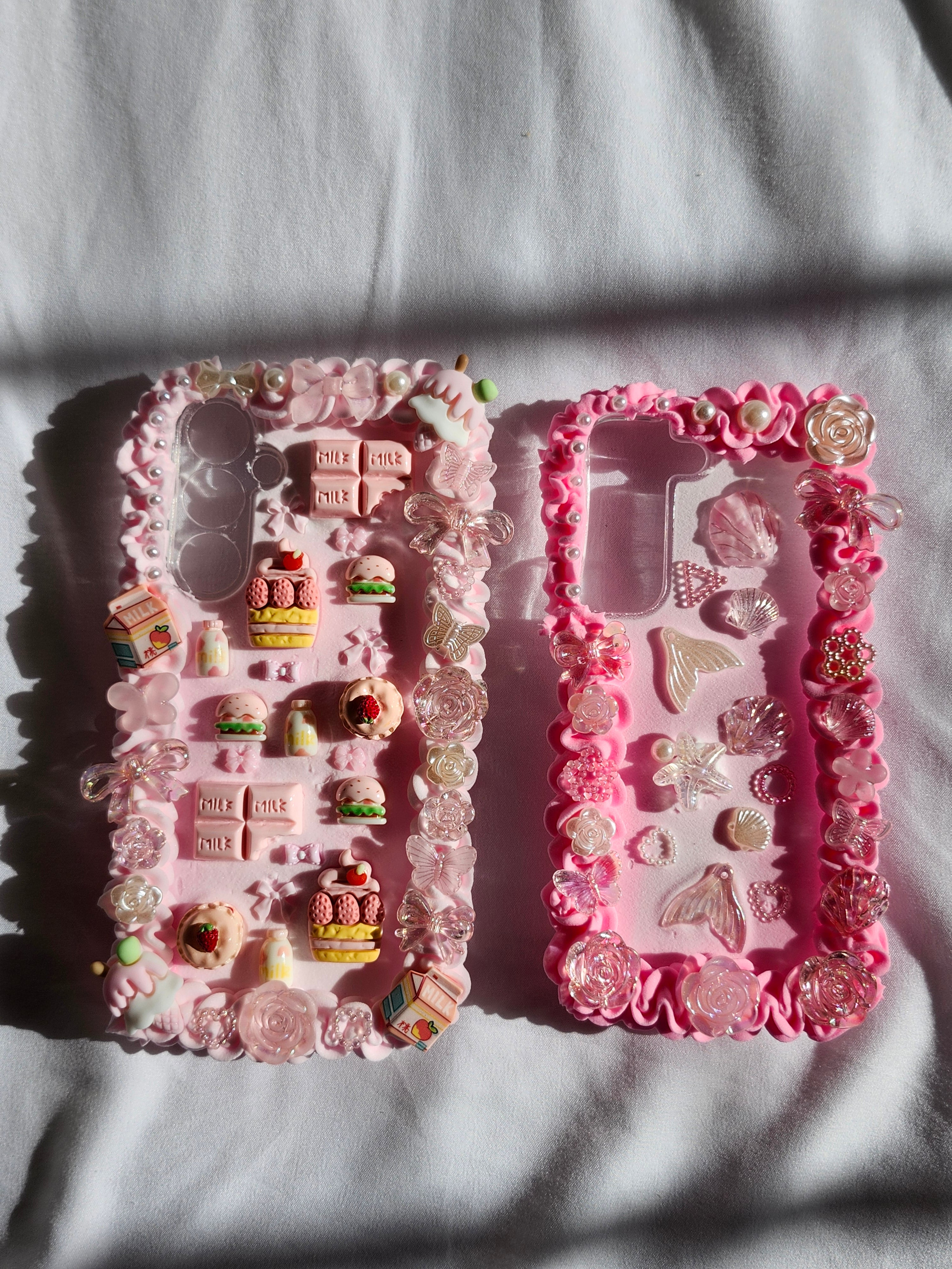 Custom Pink Mermaid Core Decoden Phone Case
