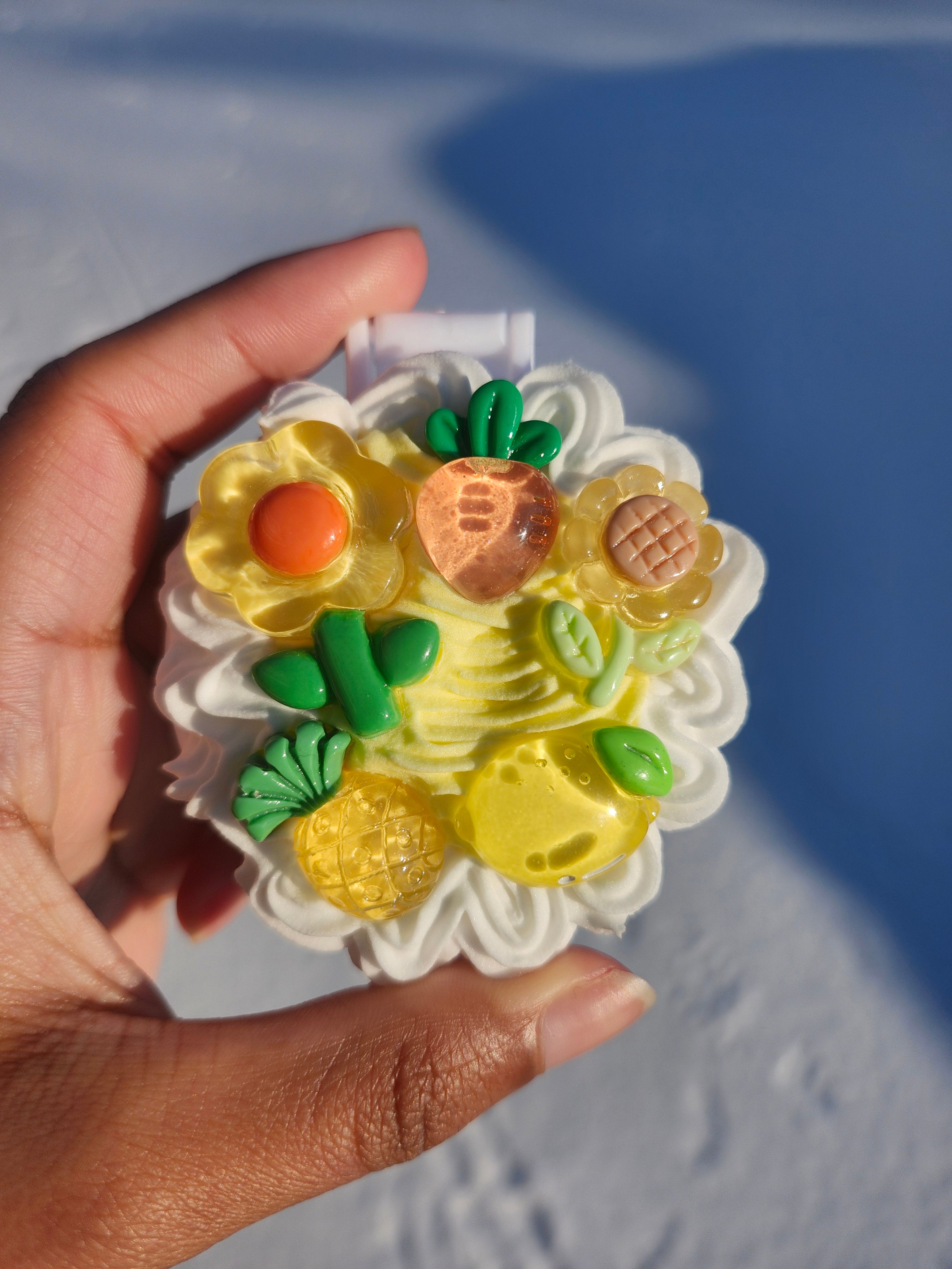 Yellow Kawaii Deco Mirror