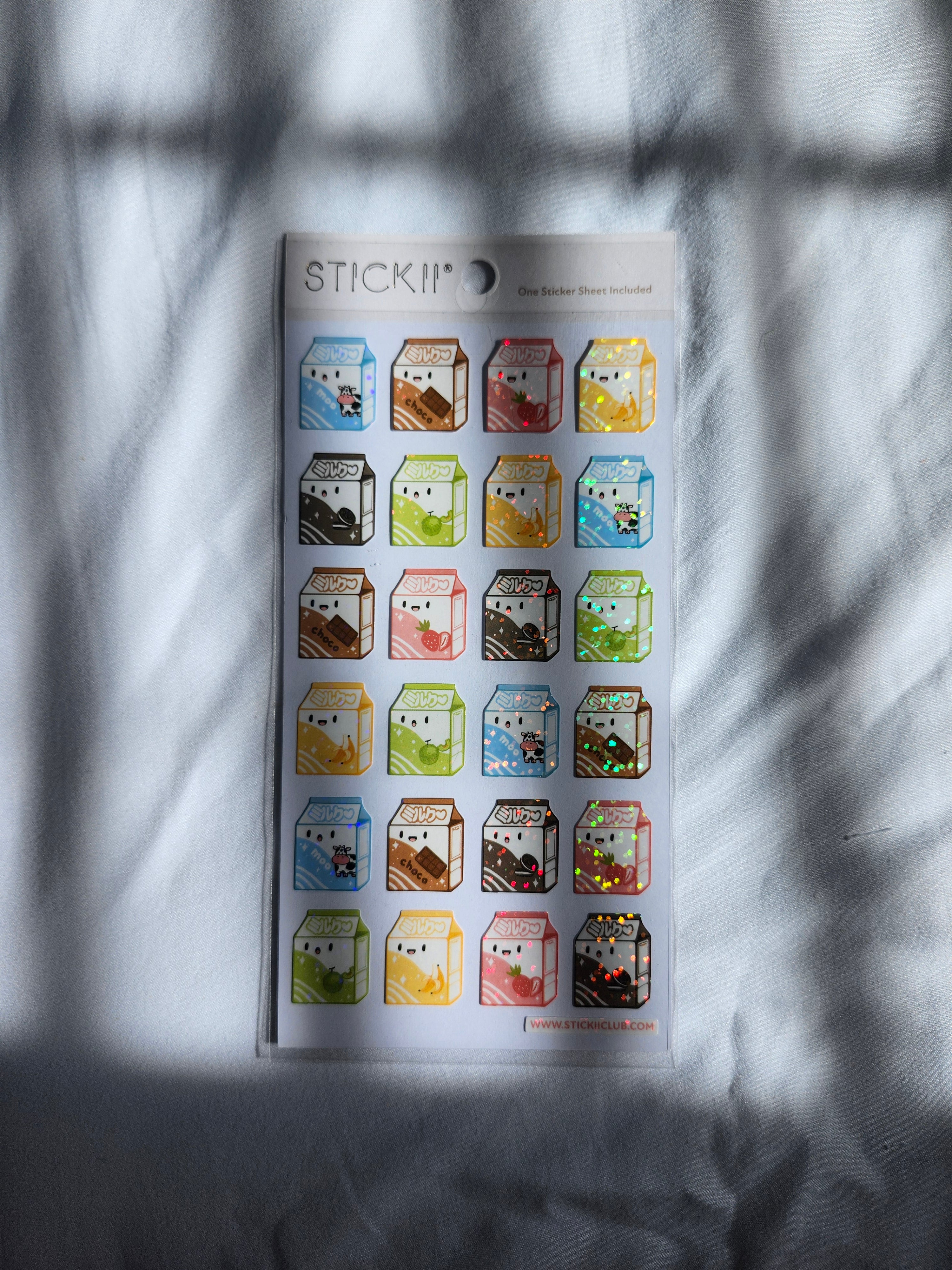 STICKII Kawaii Milk Sticker Sheet