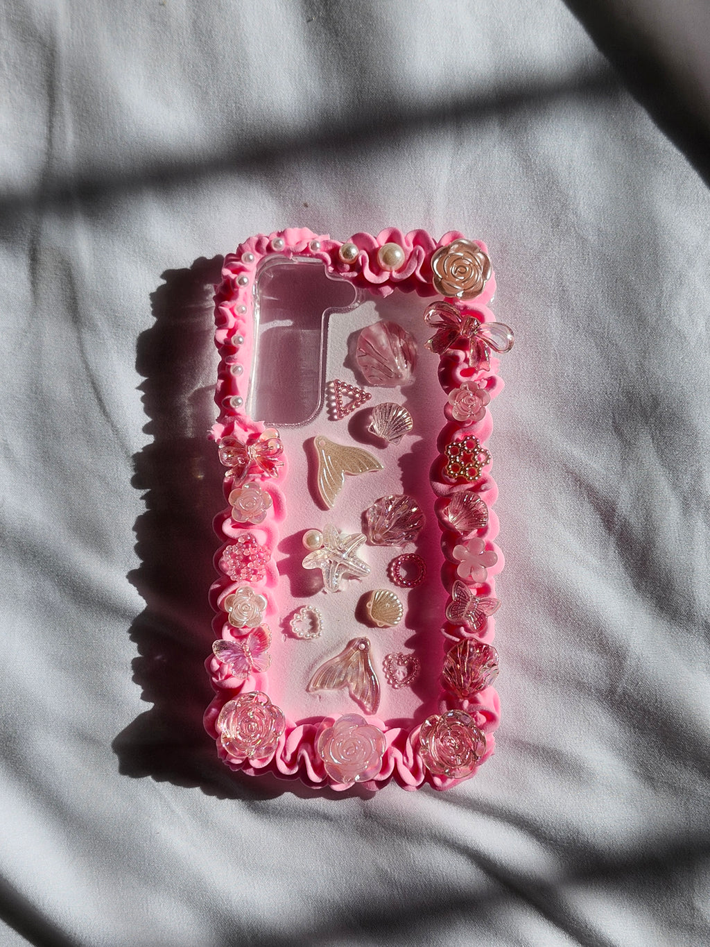 Custom Pink Mermaid Core Decoden Phone Case