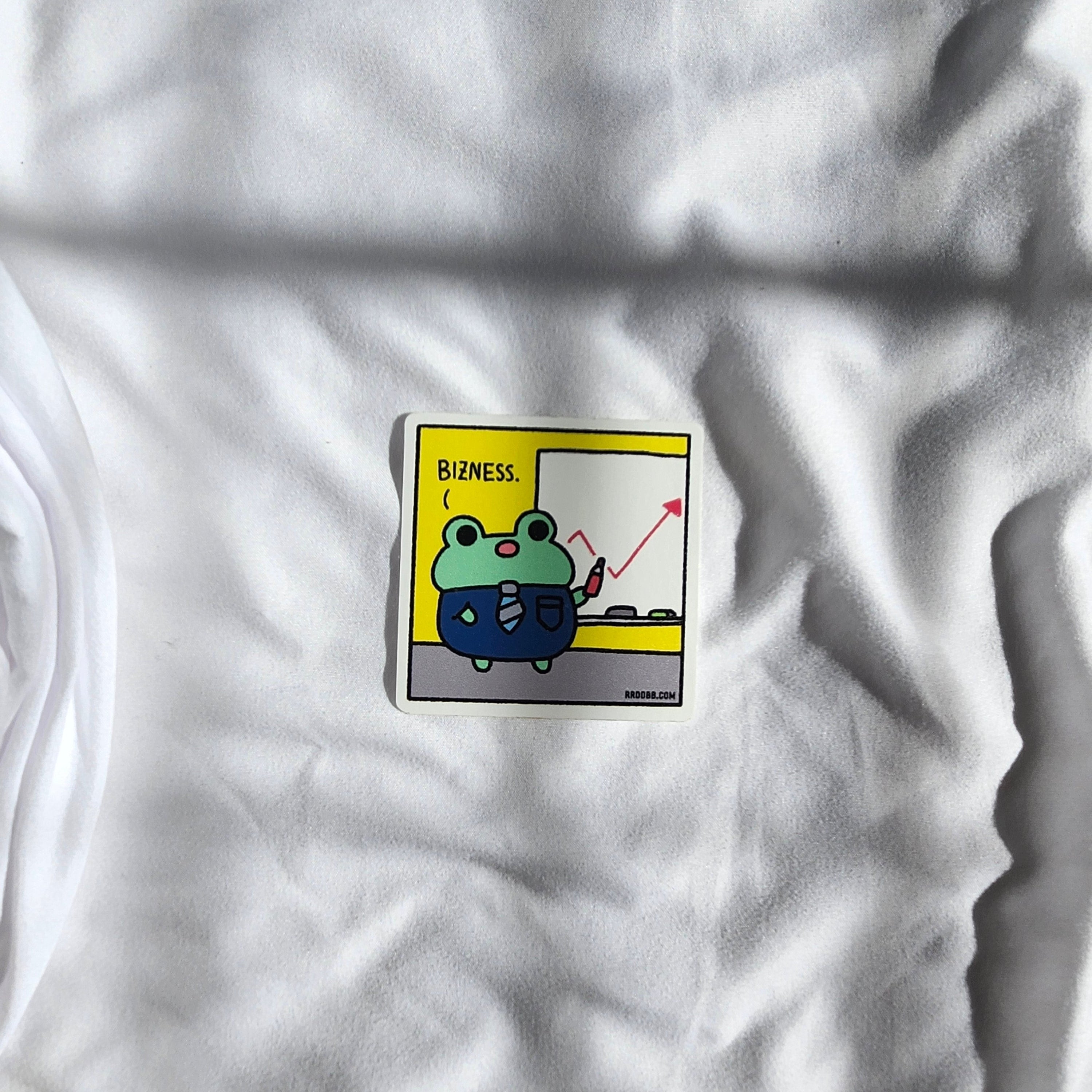Bizness Frog Presentation Sticker