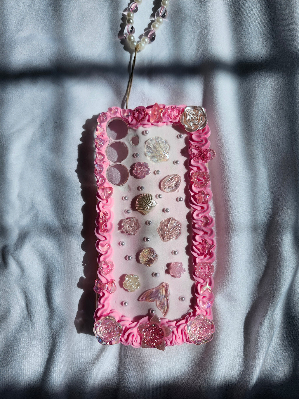Custom Pink Mermaid Core Decoden Phone Case